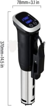 MakeCuisine Roner Sous Vide for Low Temperature and Vacuum Cooking/THERMOCOOKER MC-SV1 WIFI/1200W/APP Control with more than 100 recipes and instructions - Image 5