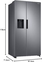 Samsung 634 Litre Side-By-Side American Fridge Freezer - Silver - Image 7