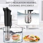 MakeCuisine Roner Sous Vide for Low Temperature and Vacuum Cooking/THERMOCOOKER MC-SV1 WIFI/1200W/APP Control with more than 100 recipes and instructions - Image 4
