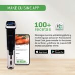 MakeCuisine Roner Sous Vide for Low Temperature and Vacuum Cooking/THERMOCOOKER MC-SV1 WIFI/1200W/APP Control with more than 100 recipes and instructions - Image 9