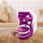 Tassimo Happy Capsule Machine TAS1001 Coffee Machine by Bosch, Over 70 Drinks, Fully Automatic, Suitable for All Cups, Space Saving, 1400 W, White/Pink - Image 7