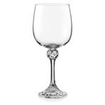 Bohemia Crystal wine glass set 190ml 6 pcs,Non lead Crystal Julia wine glass.