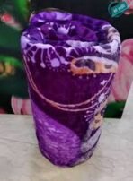 Miracle Home purple patterned fleece blanket. 220 x 240 cm